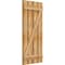 Ekena Millwork Spaced Board-n-Batten Shutters w/Z-Bar, Rough Sawn Western Red Cedar, 23W x 50H, PR RBS06Z23X050RWR - alternate 5